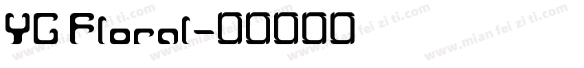 YG Floral字体转换